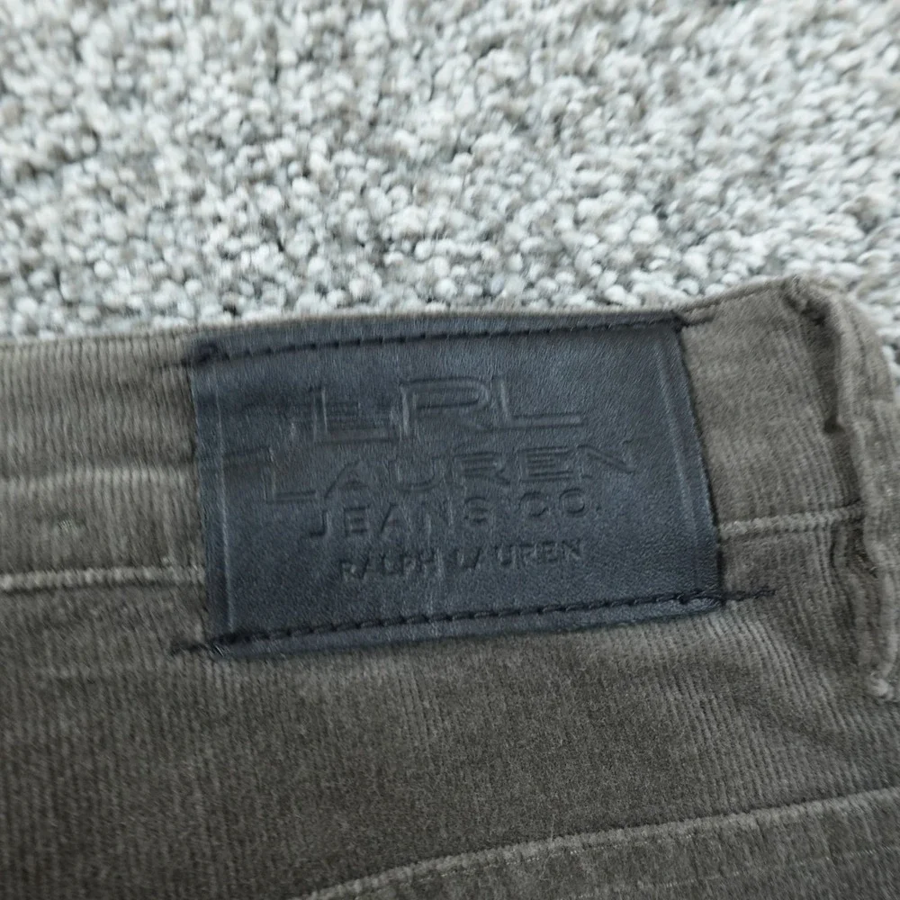 Ralph Lauren Pants Womens 12 Brown Corduroy Classic Boot Cut High Rise Stretch